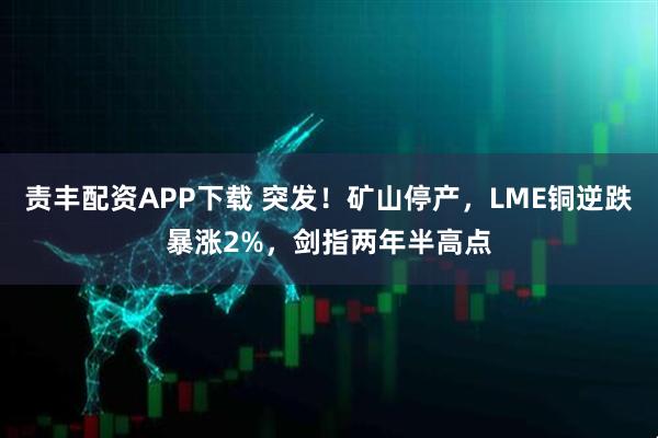 责丰配资APP下载 突发！矿山停产，LME铜逆跌暴涨2%，剑指两年半高点