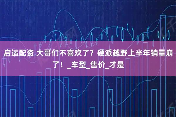 启运配资 大哥们不喜欢了？硬派越野上半年销量崩了！_车型_售价_才是